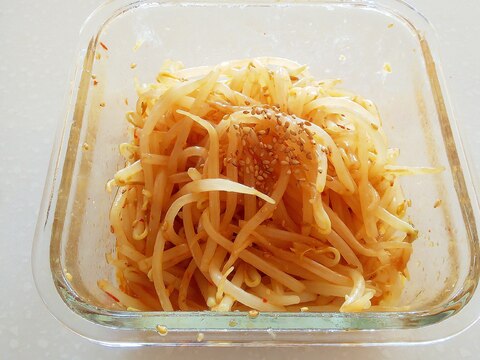 超簡単!もやしのピリ辛おつまみ♪